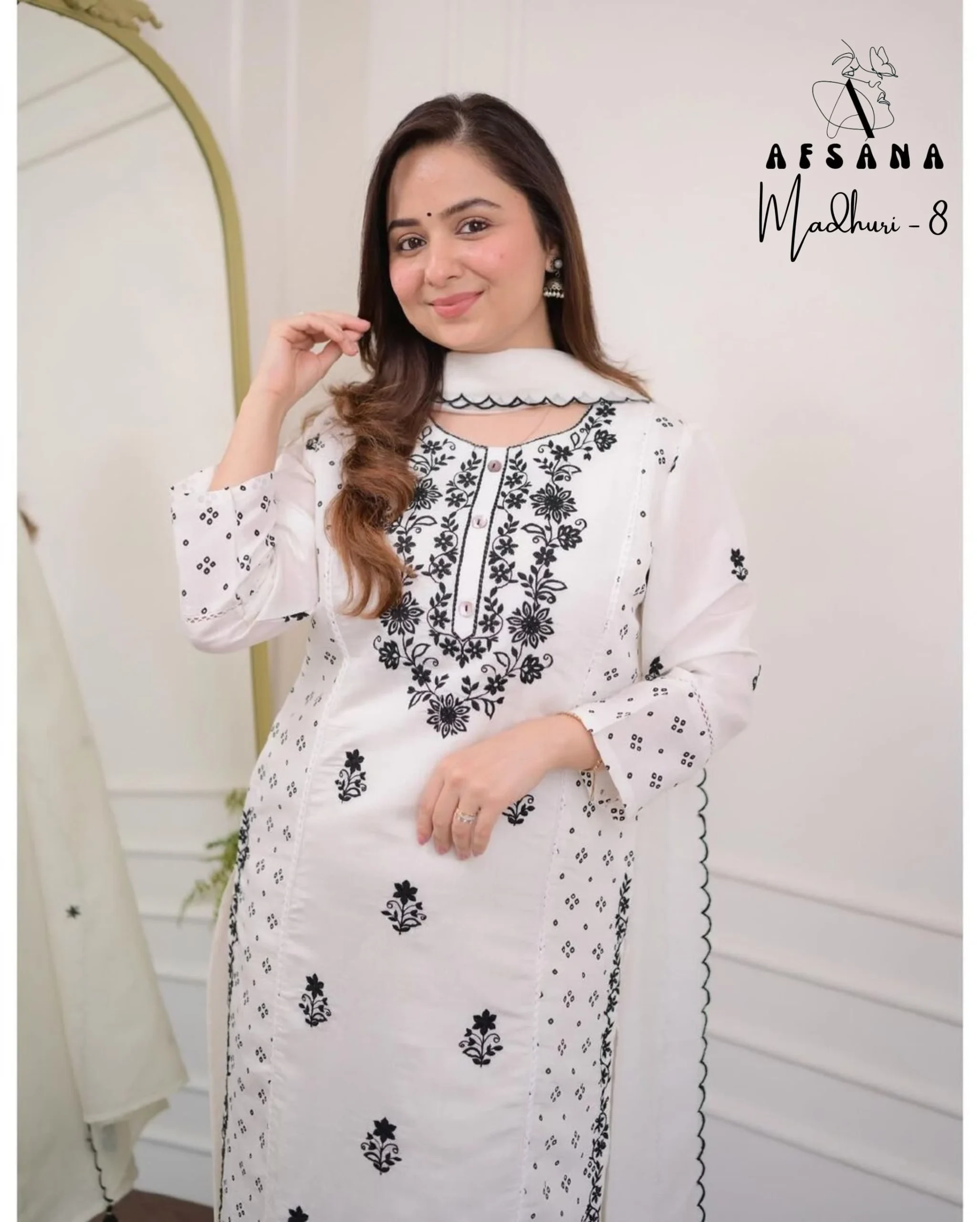 Afsana Madhuri 8 Cotton Wholesale Pakistani Readymade Salwar Suit Catalog — Wholesale Salwar Suits, MPA wholesale from Surat - Gallery Image 2